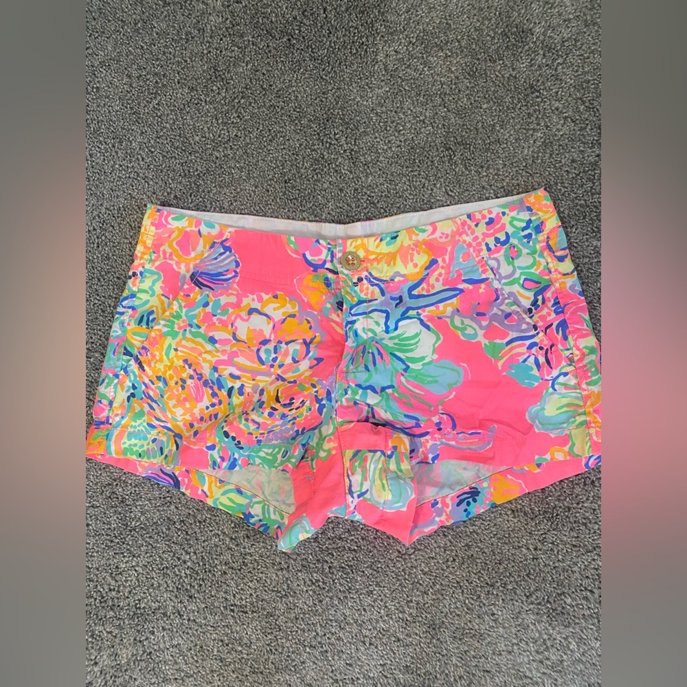 Lilly Pulitzer Pink Floral Women's Shorts